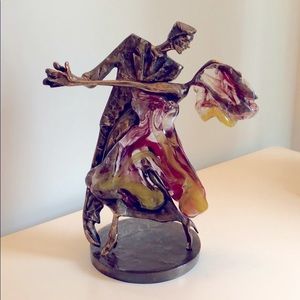 Glass and bronze art